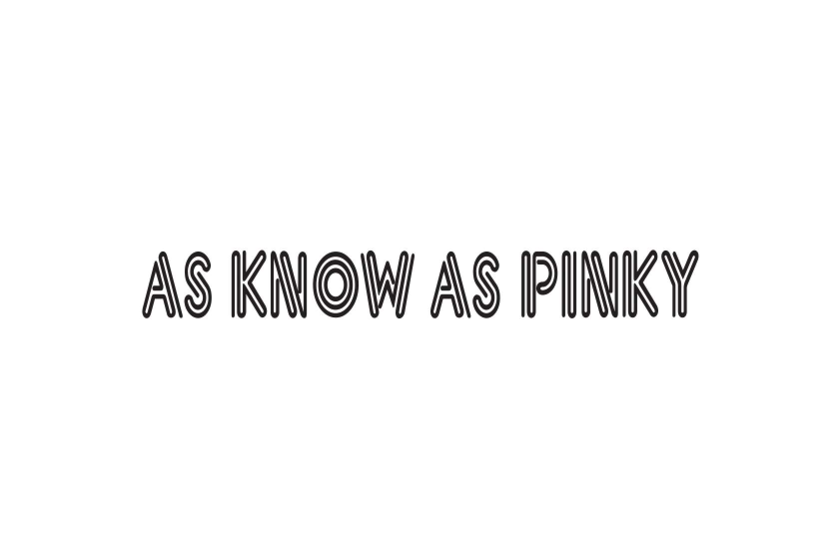 AS KNOW AS PINKYのロゴ