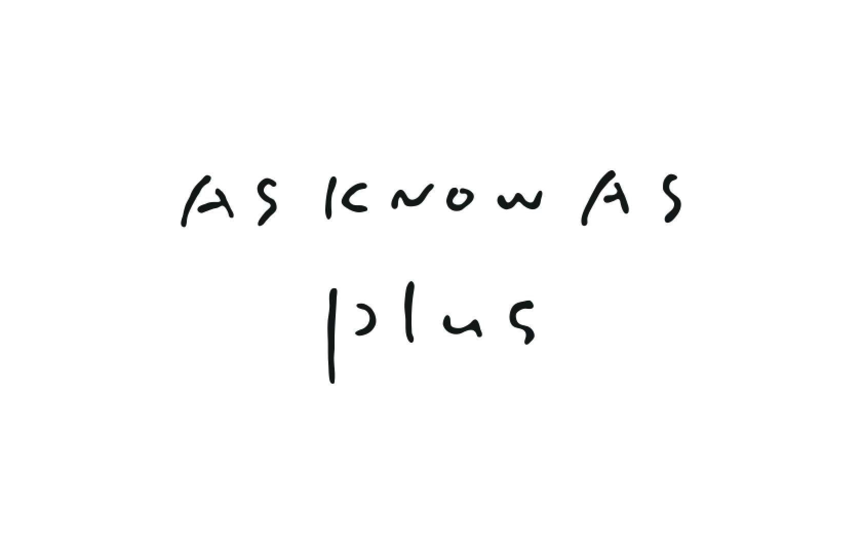 AS KNOW AS Plusのロゴ