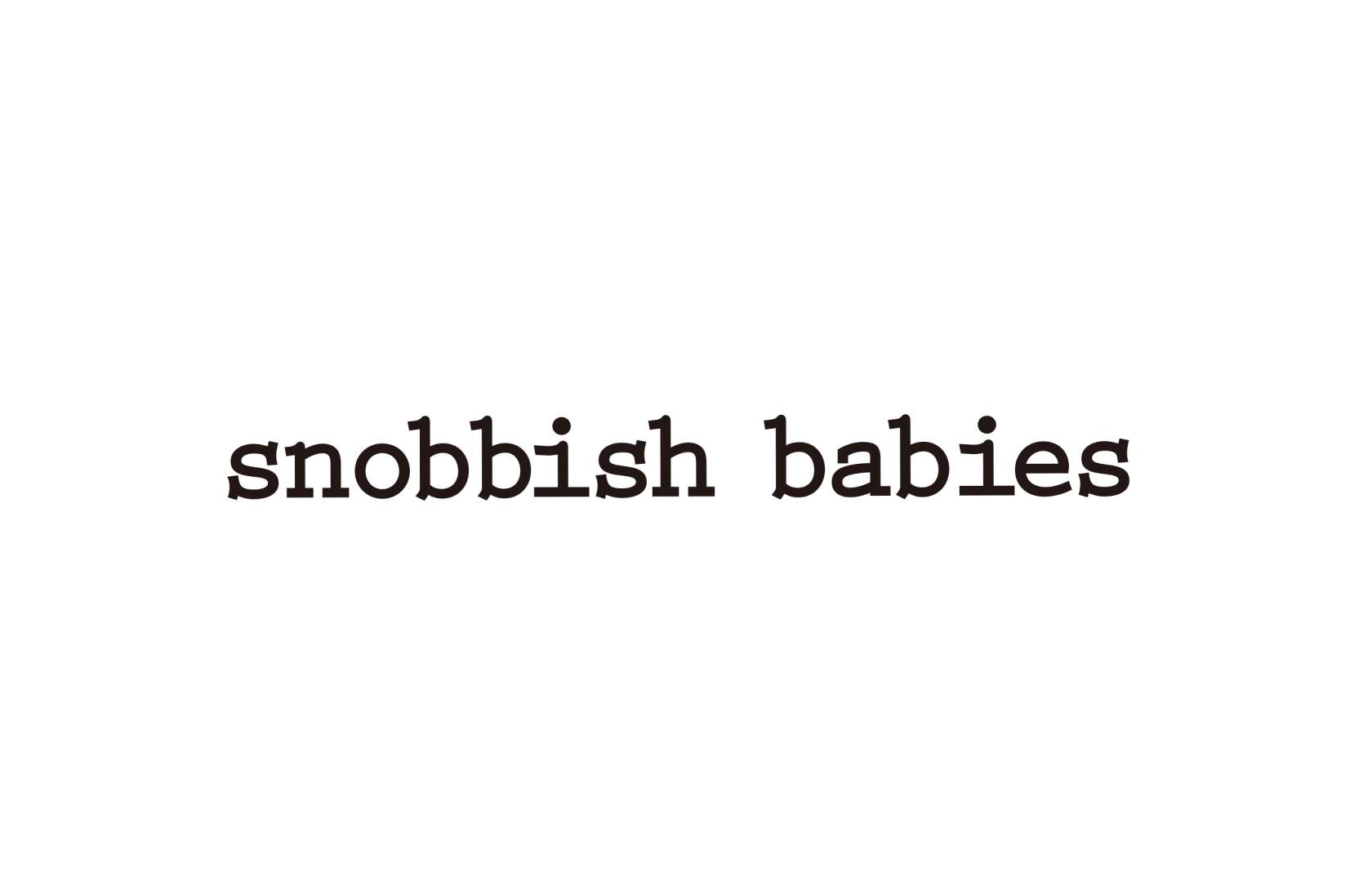 snobbish babiesのロゴ